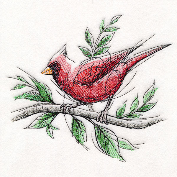 Joyful Storybook Cardinal