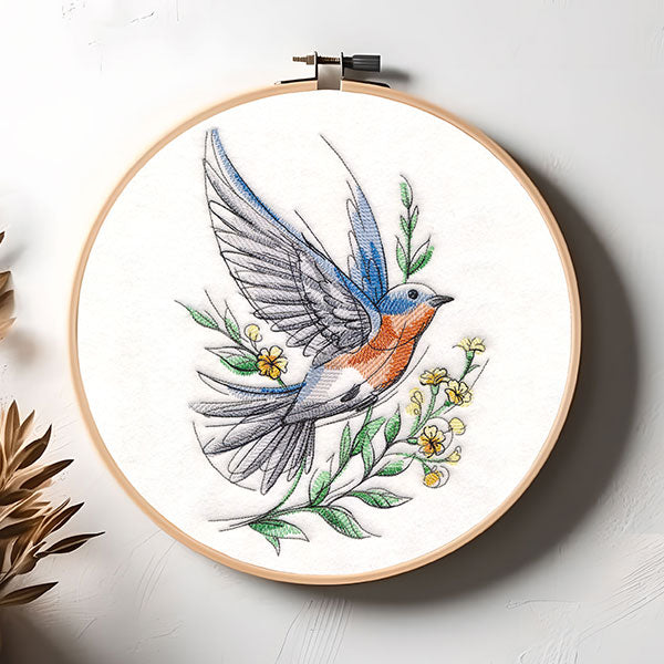 Joyful Storybook Eastern Bluebird