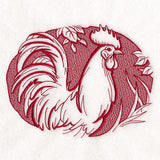 Country King Rooster (Embossed)