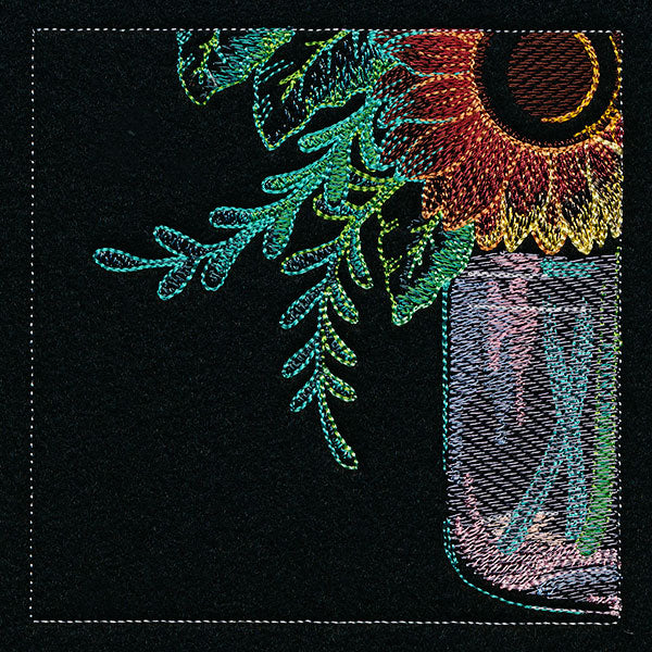 Four Panel Sunflower Bouquet - Bottom Left