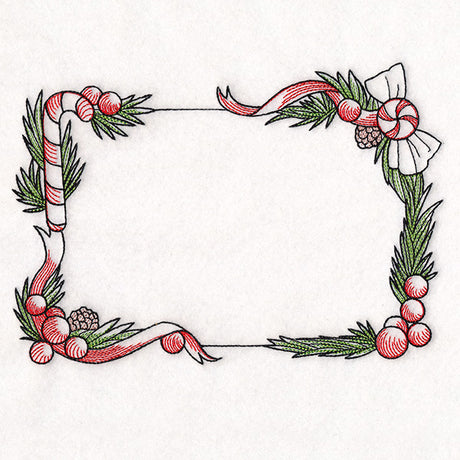 Christmas Peppermints Quilt Label