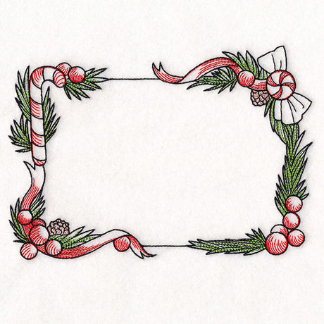 Christmas Peppermints Quilt Label