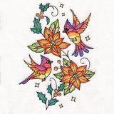 Color Theory Cardinals at Christmas