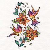 Color Theory Cardinals at Christmas