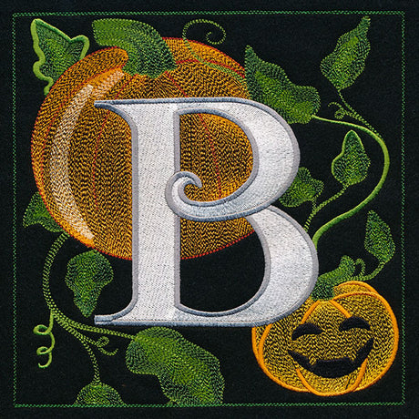 Halloween Boo Square - B