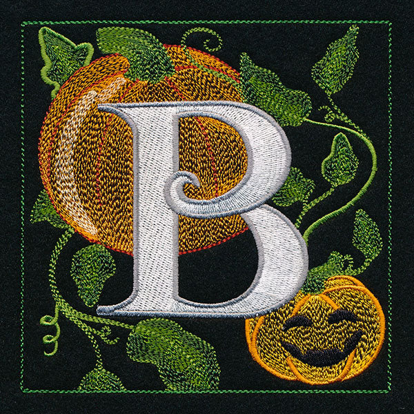 Halloween Boo Square - B