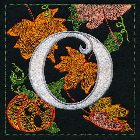 Halloween Boo Square - O