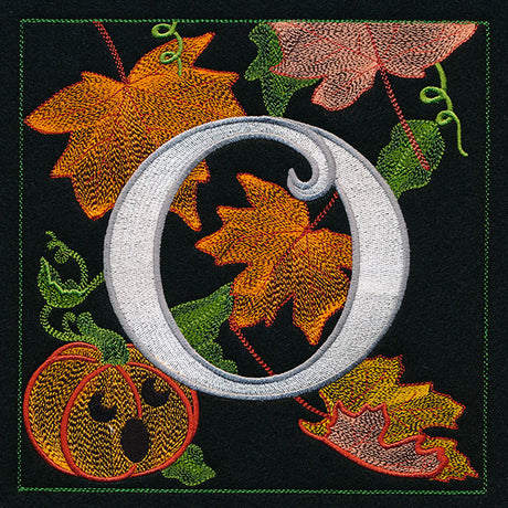 Halloween Boo Square - O