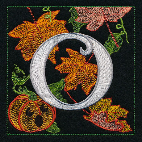 Halloween Boo Square - O