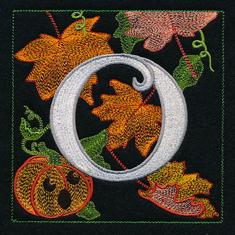 Halloween Boo Square - O