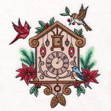Christmas Gingerbread Clock & Birds