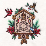 Christmas Gingerbread Clock & Birds