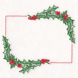 Christmas Quilt Labels - Holly & Berries Etching