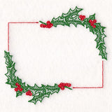 Christmas Quilt Labels - Holly & Berries Etching