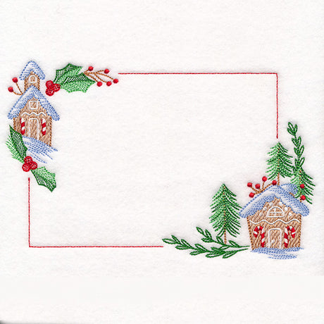 Christmas Quilt Labels - Gingerbread House