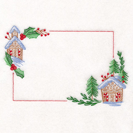 Christmas Quilt Labels - Gingerbread House