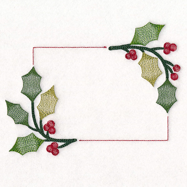 Christmas Quilt Labels - Holly & Berries