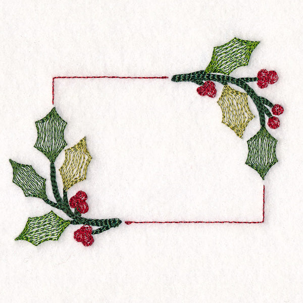 Christmas Quilt Labels - Holly & Berries