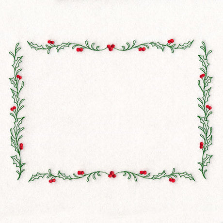 Christmas Quilt Labels - Delicate Holly & Berries