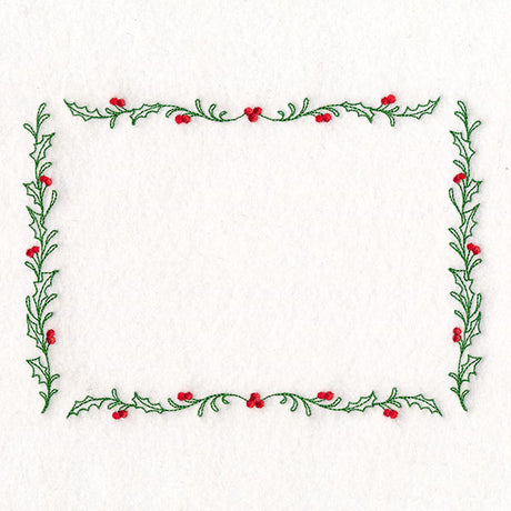 Christmas Quilt Labels - Delicate Holly & Berries