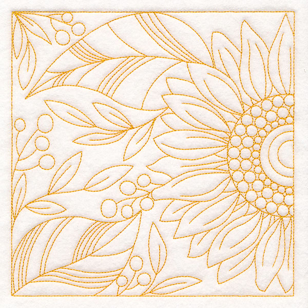 Autumn Details Quilting - Sunflower (Double Run)