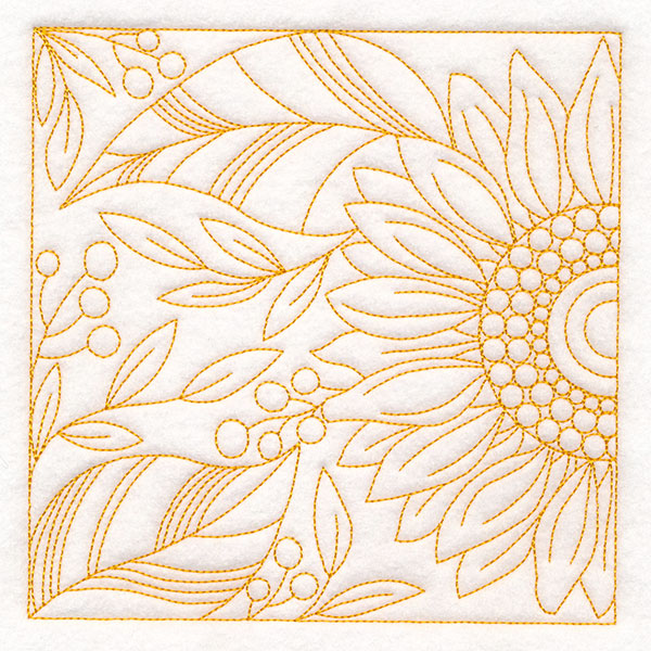 Autumn Details Quilting - Sunflower (Double Run)