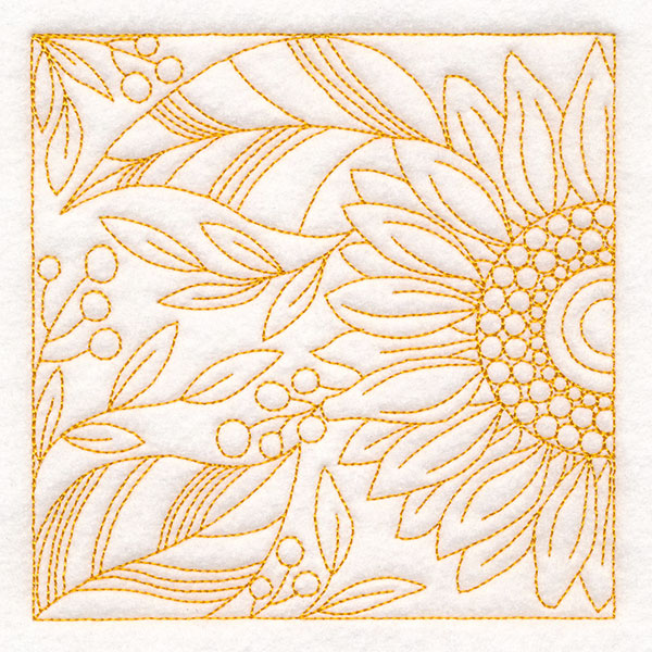 Autumn Details Quilting - Sunflower (Double Run)