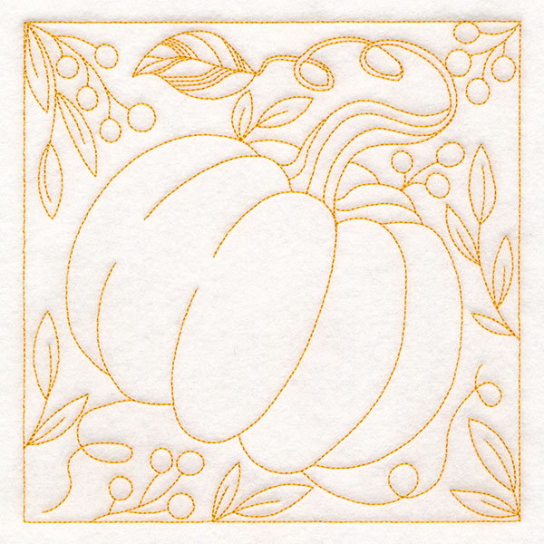 Autumn Details Quilting - Pumpkin (Double Run)
