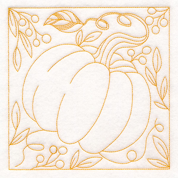 Autumn Details Quilting - Pumpkin (Double Run)