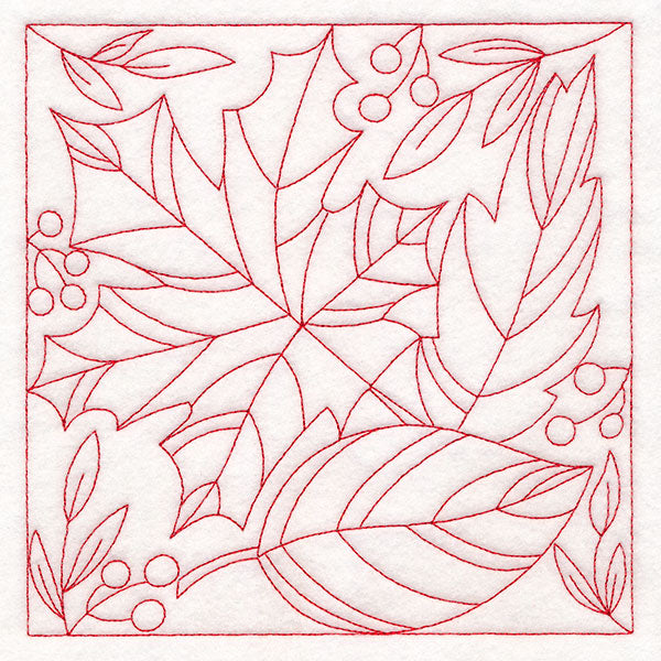 Autumn Details Quilting - Leaves (Double Run)