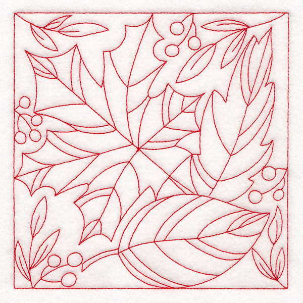 Autumn Details Quilting - Leaves (Double Run)