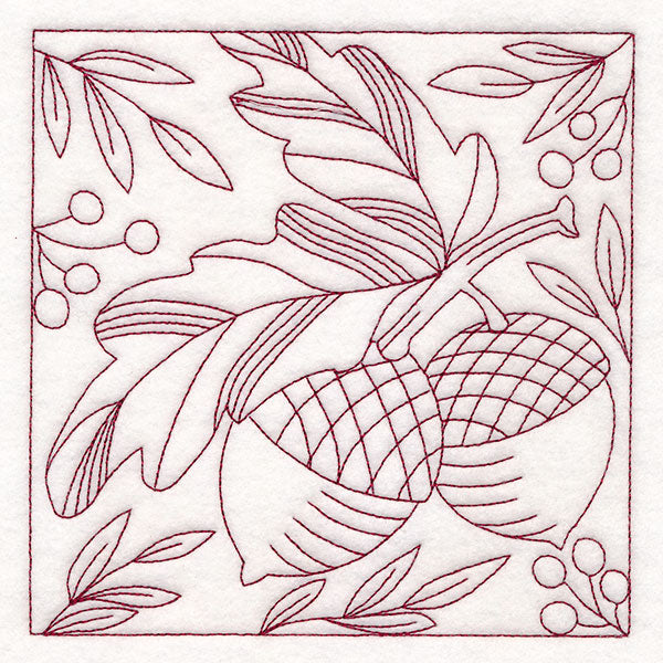Autumn Details Quilting - Acorns (Double Run)