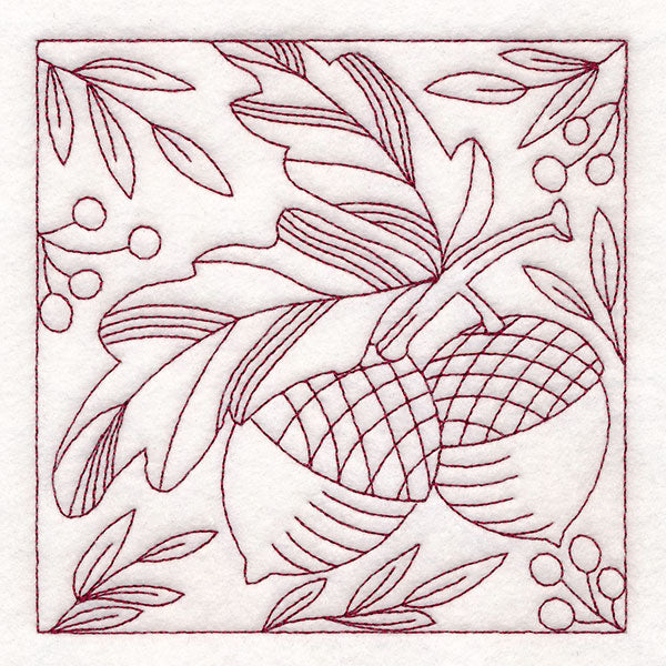 Autumn Details Quilting - Acorns (Double Run)