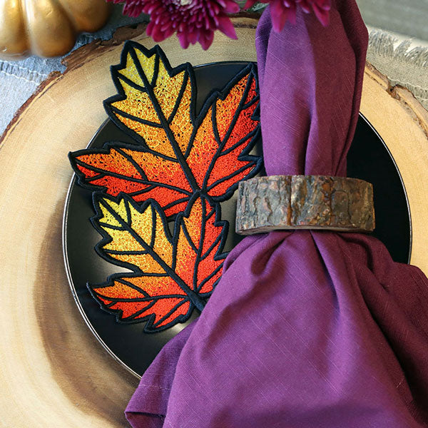 Ombre Delights Maple Leaf (Lace) – Embroidery Library