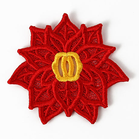Holiday Poinsettia Accent (Lace)