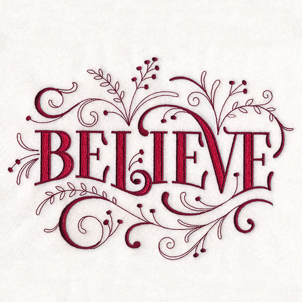 Christmas Filigree - Believe