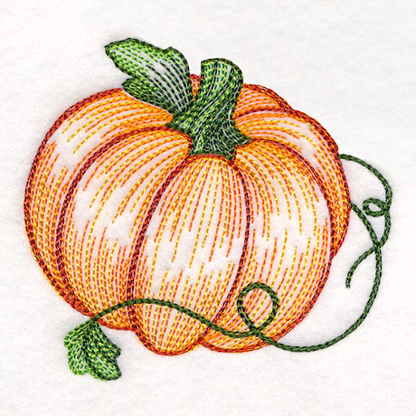 Tumbling Pumpkin Etching - Single
