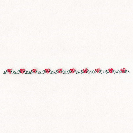 Delicate Christmas Border - Holly
