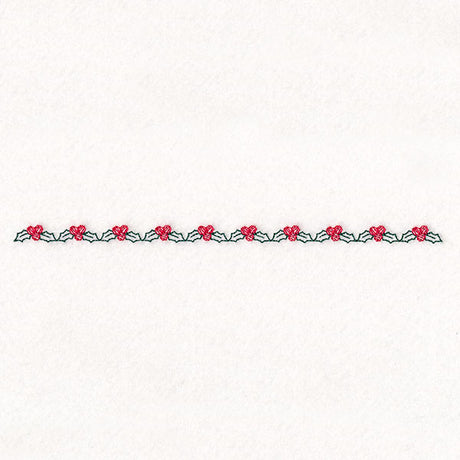 Delicate Christmas Border - Holly