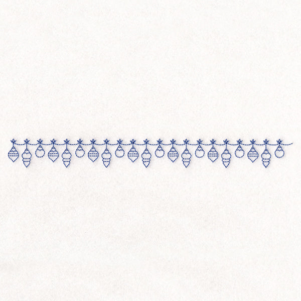 Delicate Christmas Border - Ornaments