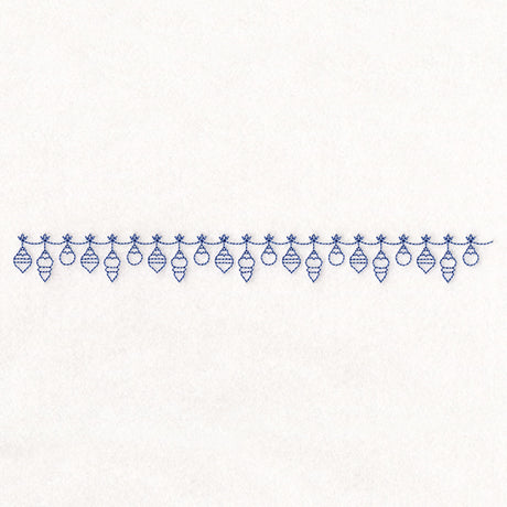 Delicate Christmas Border - Ornaments