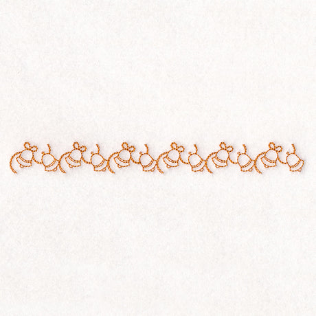 Delicate Christmas Border - Bells