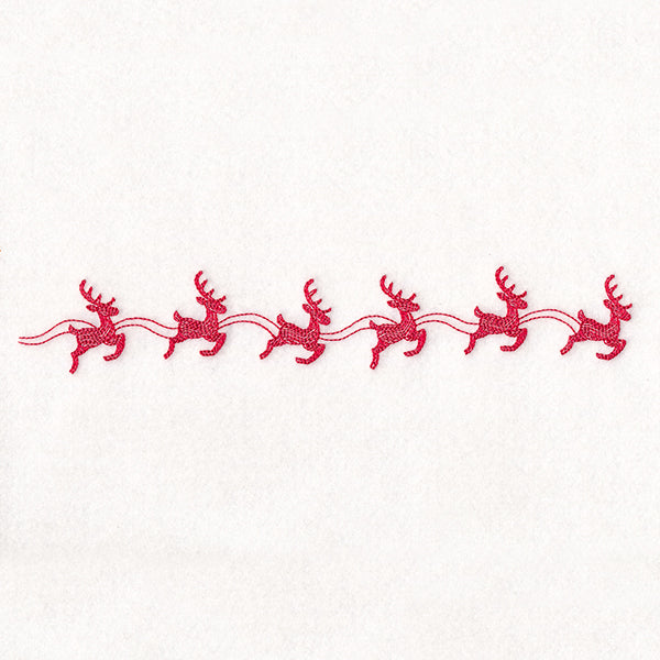 Delicate Christmas Border - Reindeer