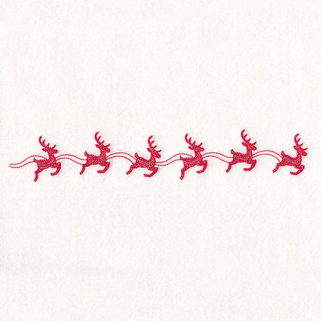 Delicate Christmas Border - Reindeer