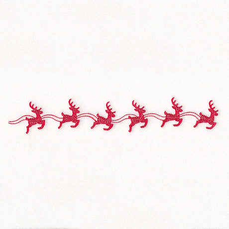 Delicate Christmas Border - Reindeer