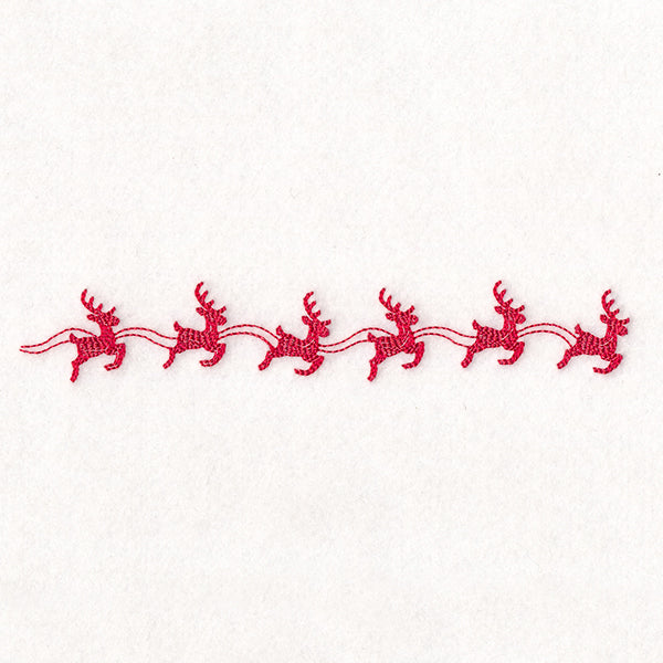 Delicate Christmas Border - Reindeer