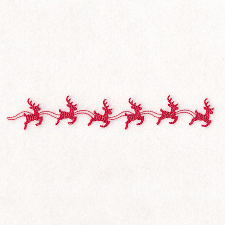 Delicate Christmas Border - Reindeer