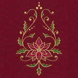 Christmas Tree Skirt Delights - Poinsettia