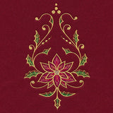 Christmas Tree Skirt Delights - Poinsettia