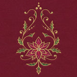 Christmas Tree Skirt Delights - Poinsettia